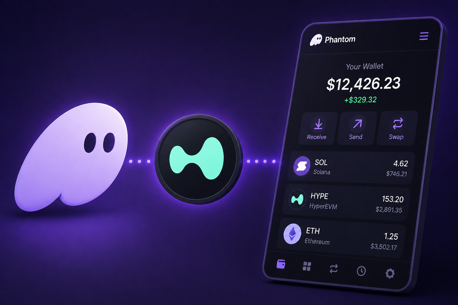 Phantom Wallet Adds HyperEVM Token Support