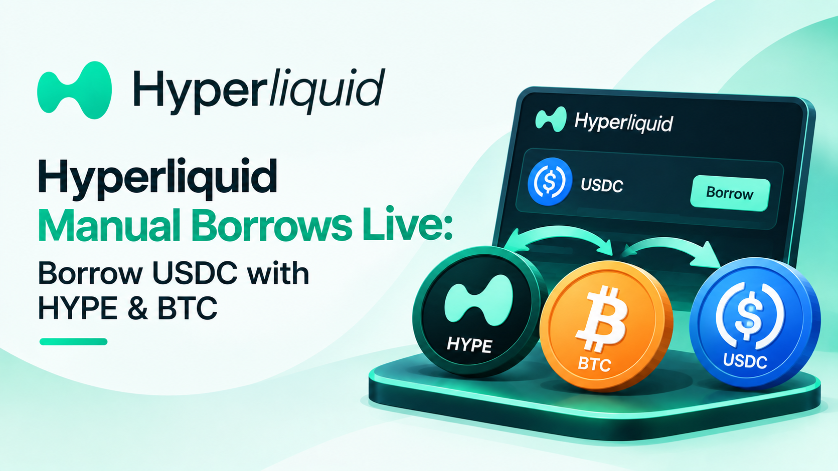 Hyperliquid Manual Borrows Live: Borrow USDC with HYPE & BTC
