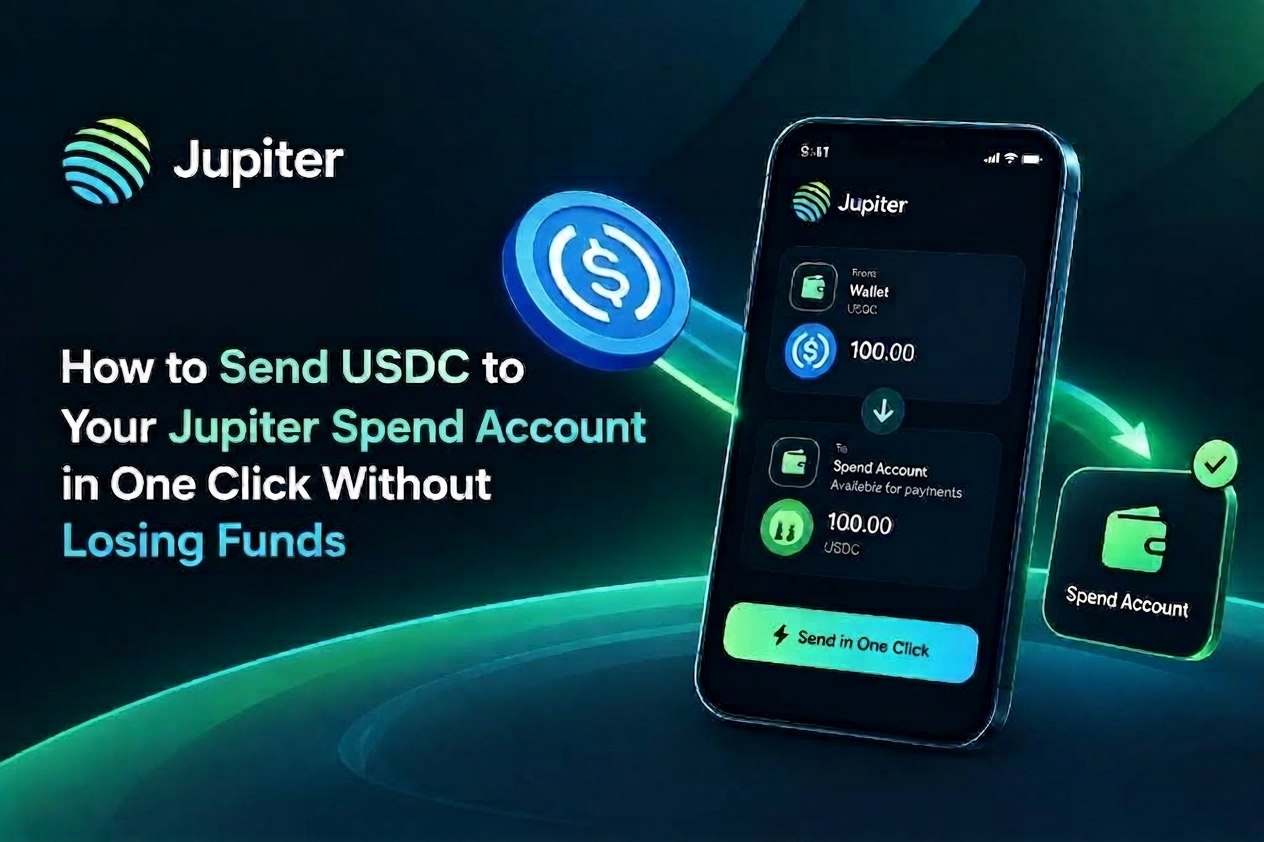 How to Send USDC to Your Jupiter Spend Account in One Click Without Losing Funds