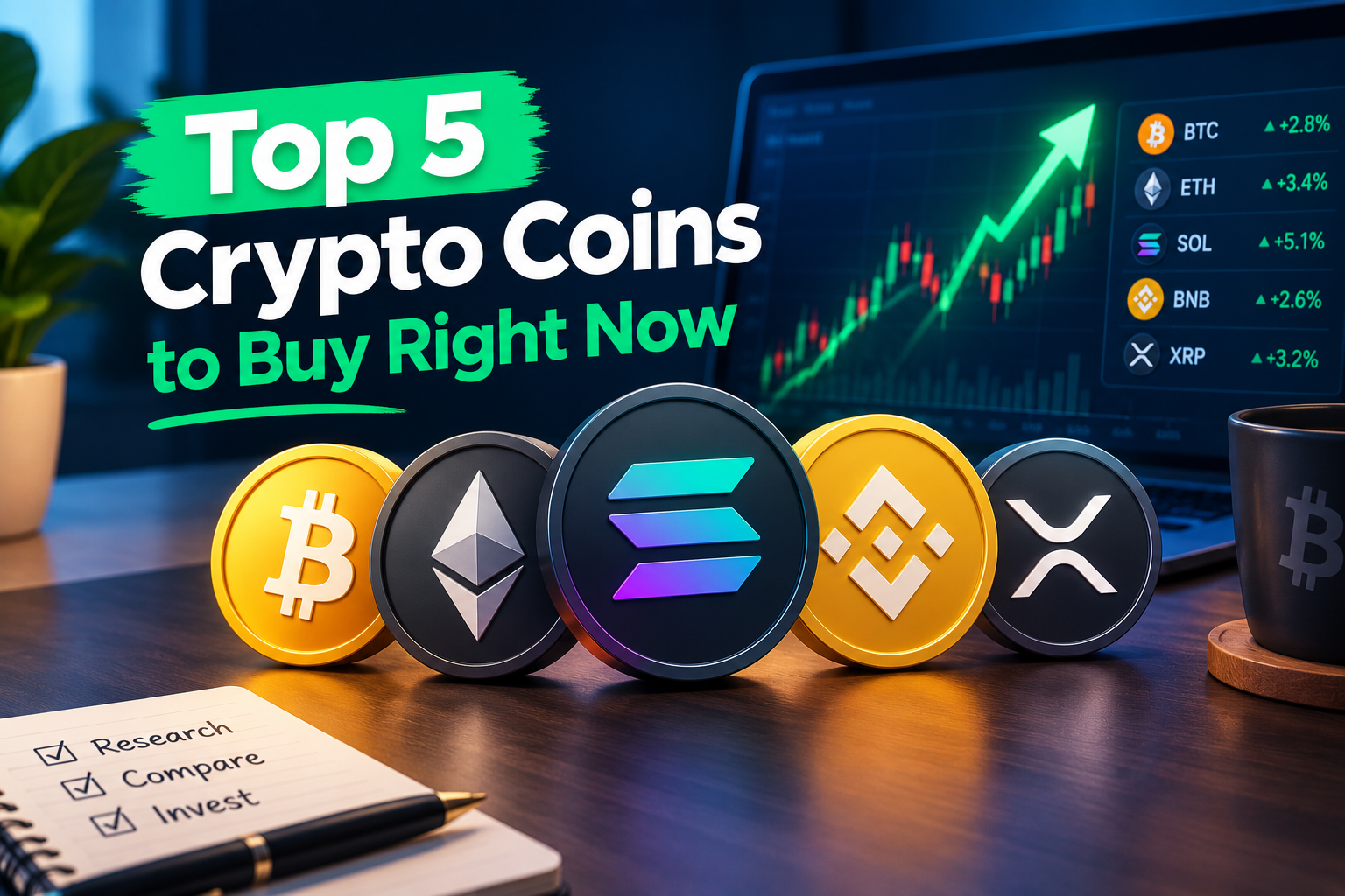 Top 5 Crypto Assets by Market Cap : A Data-Driven Analysis