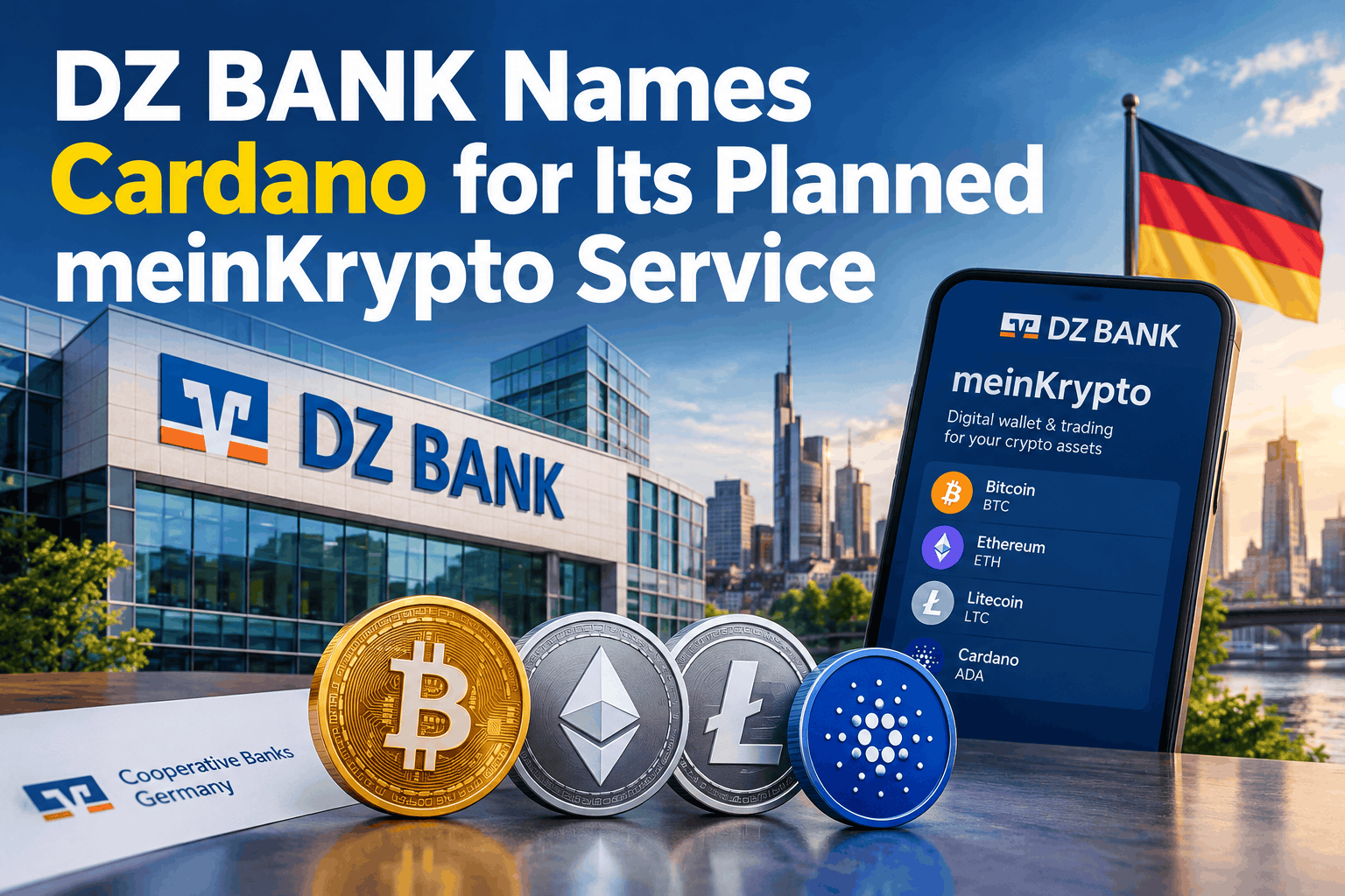 DZ BANK Names Cardano for Its Planned meinKrypto Service
