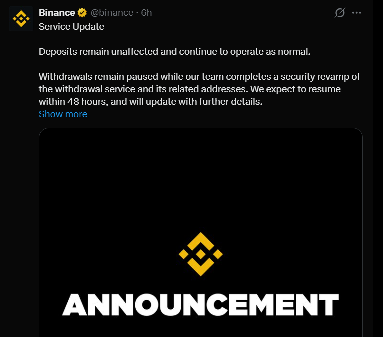 binance hack news